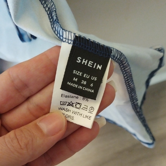 SHEIN Blue Tie-Dye Maxi Dress - Picture 10 of 10